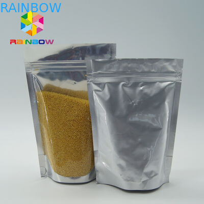 الجملة الغذاء الصف الألومنيوم احباط الوقوف حقيبة زيبلوك مع النافذة الأمامية واضحة للبذور / تغليف الفواكه المجففة