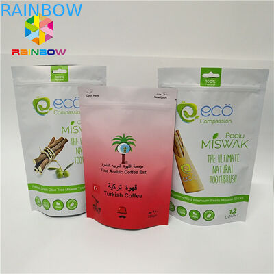 مغلفة احباط كيس سستة الوقوف الوقوف التعبئة والتغليف الحقيبة مخصص المطبوعة أكياس البلاستيك القهوة الحقائب البلاستيك الساخن بيع