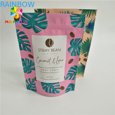 مغلفة احباط كيس سستة الوقوف الوقوف التعبئة والتغليف الحقيبة مخصص المطبوعة أكياس البلاستيك القهوة الحقائب البلاستيك الساخن بيع