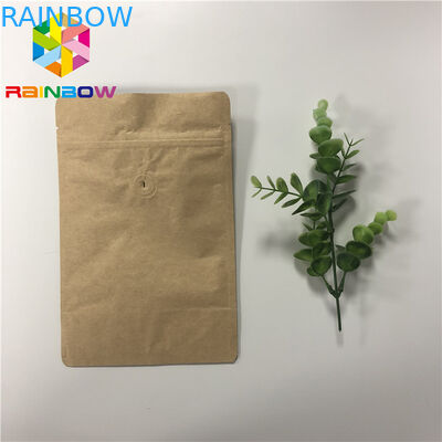 أكياس رقائق الألومنيوم الوقوف الحقيبة ، Ziplock الوقوف الحقائب الحفر الطباعة مع صمام