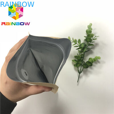 أكياس رقائق الألومنيوم الوقوف الحقيبة ، Ziplock الوقوف الحقائب الحفر الطباعة مع صمام