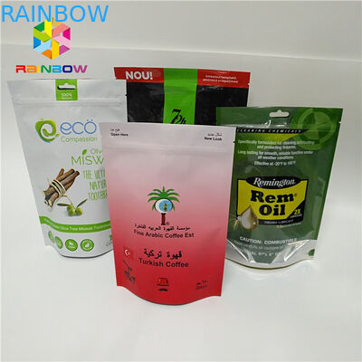 رقائق الألومنيوم الوقوف الحقيبة التعبئة والتغليف ، رونتز الوقوف زيبر الحقيبة دليل على الرطوبة