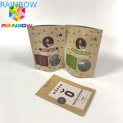 دوق-باي مغلفة رقائق الألومنيوم الرمز البريدي كرافت الحقائب للتغليف فرك الجسم الأرز