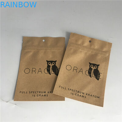 براون كرافت Paperstand حتى الحقائب 120-140 ميكرون سمك لالتوابل مسحوق