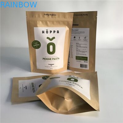 كرافت الوقوف الحقيبة الرمز البريدي قفل أكياس الورق حسب الطلب الألومنيوم احباط زيبر قفل