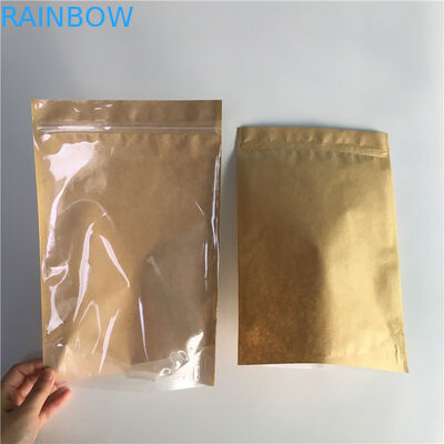 الغذاء الصف كرافت ورقة الوقوف الحقيبة التعبئة والتغليف سحب تبويب مع سدادة جيدة الغلق