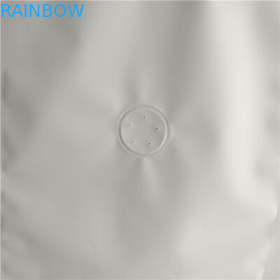 حقيبة مسطحة القاع تغليف أغذية فيلم أبيض عادي طباعة أعلى ملء مع صمام الهواء