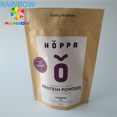 صديقة للبيئة احباط الحقيبة التغليف الغذاء الصف زيبلوك شعار المطبوعة كرافت كرافت ورقة