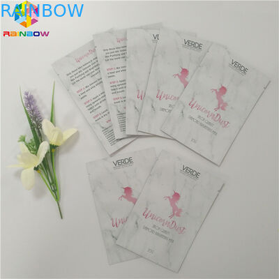 قناع الوجه تغليف مستحضرات التجميل حقيبة الألومنيوم احباط لامع مطبوعة السطح النهاية