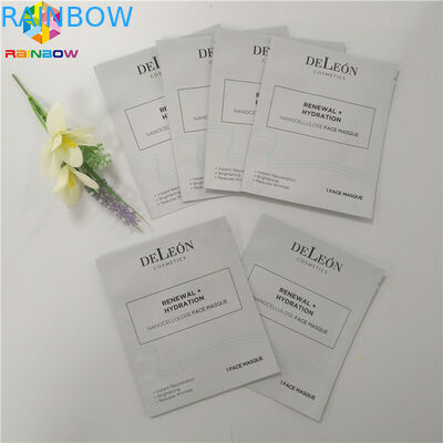 الألومنيوم احباط البلاستيك تغليف مستحضرات التجميل حقيبة الوجه التعبئة 3 الجانبين ختم قناع حزمة