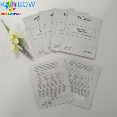 الألومنيوم احباط البلاستيك تغليف مستحضرات التجميل حقيبة الوجه التعبئة 3 الجانبين ختم قناع حزمة