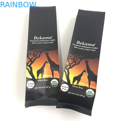 تخصيص الوقوف سستة أكياس الحقيبة مجمعة الجانب التعبئة والتغليف القهوة CYMK اللون