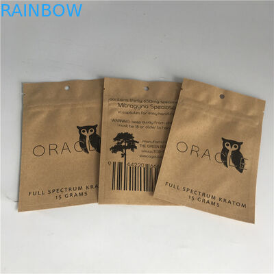 قابلة لإعادة الاستخدام أكياس الورق المطبوع الألومنيوم احباط زيبلوك للتغليف الدقيق الغذاء