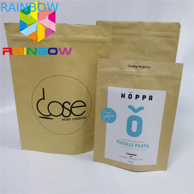 القهوة الأعشاب الوقوف أكياس الحقيبة مخصص ورق التغليف المطبوعة ورق الكرافت