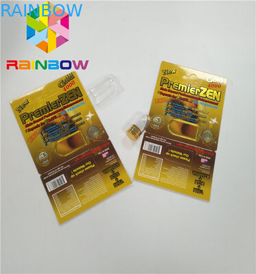 Premierzen نفطة بطاقة التعبئة والتغليف مخصص الطفل مقاومة بوتون قفل مربع ورقة بطاقة 3D