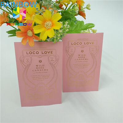 براون كرافت ورقة حرارة ختم أكياس التعبئة والتغليف حسب الطلب لحجم الكعكة / حبوب البن