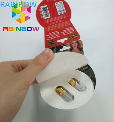 التعبئة والتغليف لامعة بطاقة نفطة حبوب منع الحمل الجنس تعزيز مخصص Burro2 60000 ورقة بطاقة