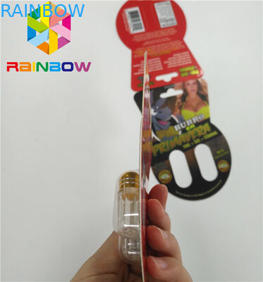 التعبئة والتغليف لامعة بطاقة نفطة حبوب منع الحمل الجنس تعزيز مخصص Burro2 60000 ورقة بطاقة