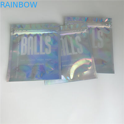 Ziplock مستحضرات التجميل أكياس التعبئة والتغليف لامعة 3 الجانب مختومة ل رمش تمديد الغراء