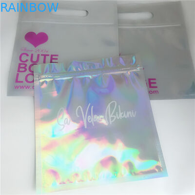 Ziplock مستحضرات التجميل أكياس التعبئة والتغليف لامعة 3 الجانب مختومة ل رمش تمديد الغراء