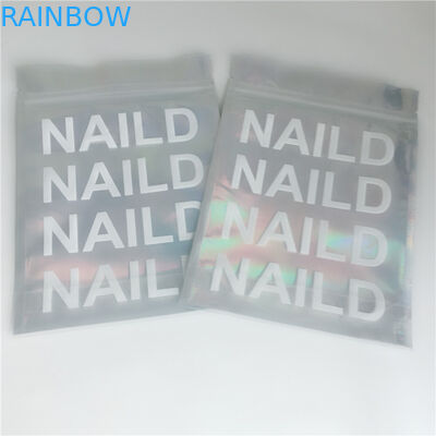 Ziplock مستحضرات التجميل أكياس التعبئة والتغليف لامعة 3 الجانب مختومة ل رمش تمديد الغراء