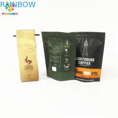 أكياس مسطحة القاع الشاي تغليف Ziplockable الأغلاق لمسحوق البروتين / القهوة