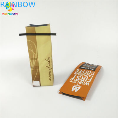 أكياس مسطحة القاع الشاي تغليف Ziplockable الأغلاق لمسحوق البروتين / القهوة