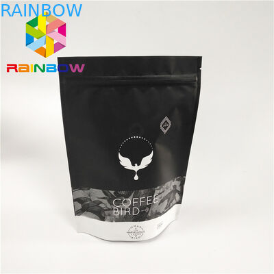 الحقائب البلاستيكية الطباعة الرقمية التعبئة والتغليف ماتي الانتهاء من الوقوف الرمز البريدي قفل مع صمام