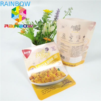 الحقائب البلاستيكية سستة التغليف المطبوعة فراغ الغذاء صلصة معوجة الوقوف حقيبة