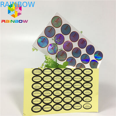 المياه والدليل على تغليف أغذية أفلام مخصص الأمن الملابس تسمية الفينيل ملصقا