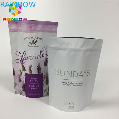 رقائق الألومنيوم غير لامع مغلفة الوقوف أكياس الحقيبة سستة لحزمة المواد الغذائية الجافة