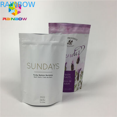 رقائق الألومنيوم غير لامع مغلفة الوقوف أكياس الحقيبة سستة لحزمة المواد الغذائية الجافة