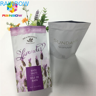 رقائق الألومنيوم غير لامع مغلفة الوقوف أكياس الحقيبة سستة لحزمة المواد الغذائية الجافة