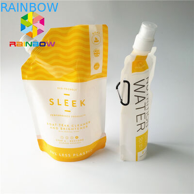 أكياس البلاستيك السائل صنبور صنبور ، عصير شراب الفاكهة الوقوف الحقائب مع كاب