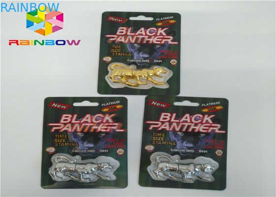 حبوب منع الحمل تعزيز الذكور نفطة حزمة التغليف 3D الكركدن بطاقة نفطة لحزمة كبسولات