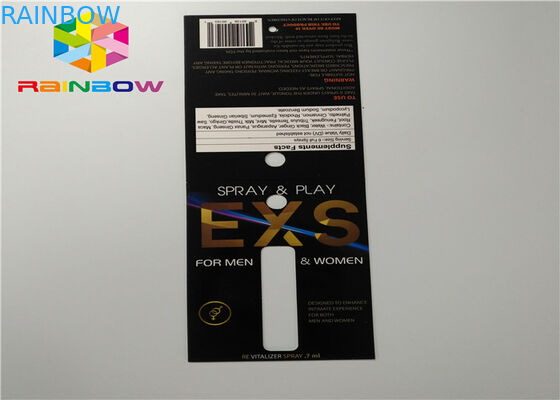 شريحة مخصصة بطاقة نفطة التعبئة والتغليف رذاذ طي ورقة بطاقة التعبئة والتغليف مع هول