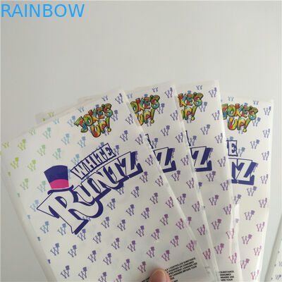 تسميات مخصصة للطباعة تقليص التفاف الأبيض رونتز مايلر ورقة ملصقات الطباعة الحفر