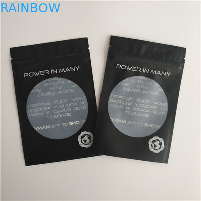 حقائب تغليف حرارة لامعة ختم شعار مخصص الرمز البريدي حقيبة حقيبة أقراط سوار الحقائب