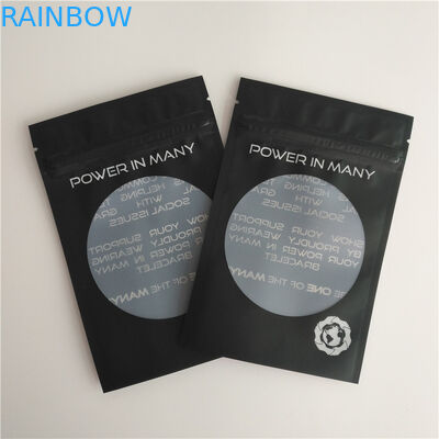 حقائب تغليف حرارة لامعة ختم شعار مخصص الرمز البريدي حقيبة حقيبة أقراط سوار الحقائب