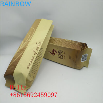 ماتي السطح الوقوف سستة الحقيبة مجمعة الجانب مجمعة حبوب البن التعبئة والتغليف مع صمام