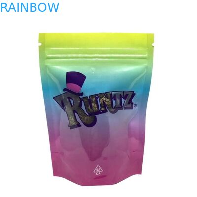 Ziplock Runtz حقيبة الأعشاب البخور التغليف الألومنيوم احباط PET تخصيص حجم