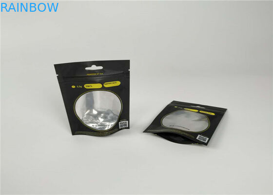 رائحة البلاستيك الحقائب التعبئة والتغليف 3.5G مات النفط باريس OG مع نافذة واضحة