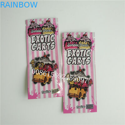 عرف احباط المطبوعة Ziplock حقائب 1ML VAPE خرطوشة القلم التعبئة والتغليف مع النافذة