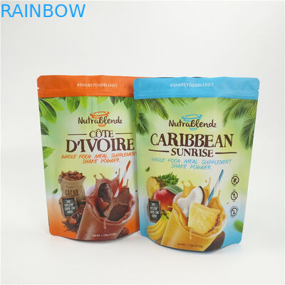 Ziplock رقائق الألومنيوم الوقوف الحقيبة الحفر الطباعة لتغليف الفواكه المجففة