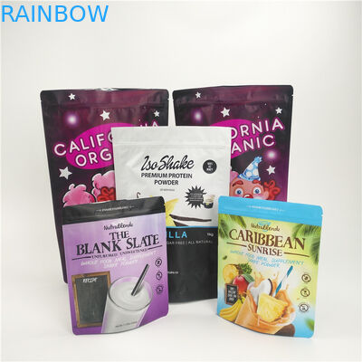 مخصص مطبوعة سناك تغليف أغذية أكياس رقائق الألومنيوم مسحوق الحليب حزمة مع سحاب