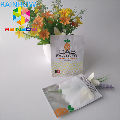 الألومنيوم احباط الحقائب البلاستيكية التعبئة والتغليف دليل على الرطوبة لالأعشاب الضارة النفط CBD