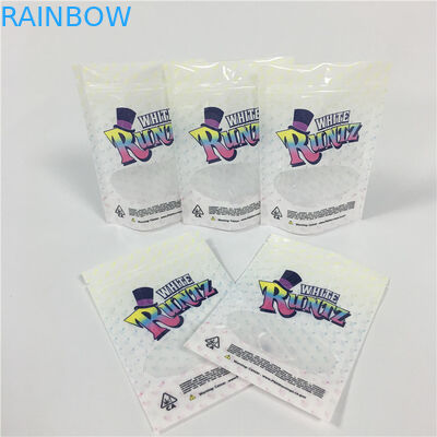 الأبيض رونتز رائحة الإثبات الوقوف أكياس الحقيبة الأعشاب التعبئة والتغليف أكياس مايلر دوق-باي