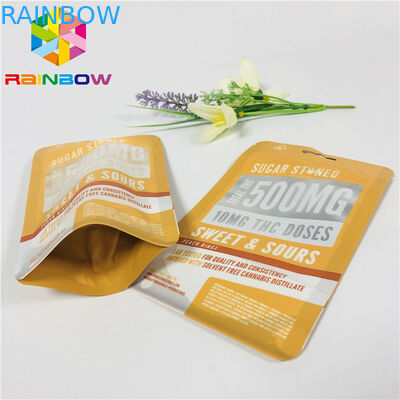 أكياس قابلة لإعادة الاستخدام البلاستيك الوقوف سستة الحقيبة مات الانتهاء مع نافذة واضحة الجبهة