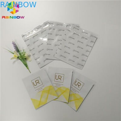 أكياس البلاستيك احباط قابلة للتحلل ثلاثة الجانب مختومة الوجه قناع التعبئة والتغليف لمستحضرات التجميل