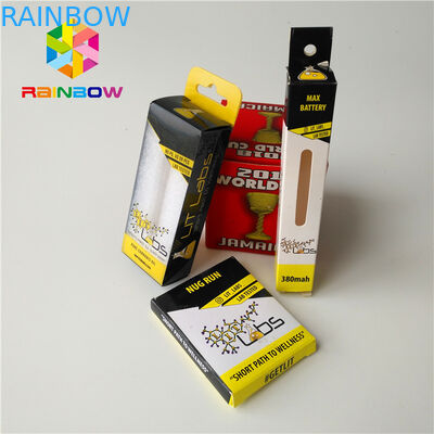 مربع التعبئة والتغليف زجاجة زيت أساسي CBD منخفضة موك مخصص الطباعة 1 أوقية 2 أوقية الورق المعاد تدويره ورقة